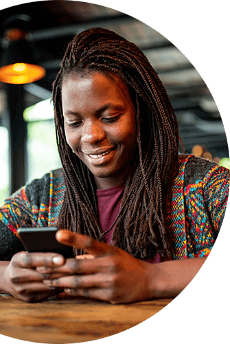 friends looking at something on an ipad